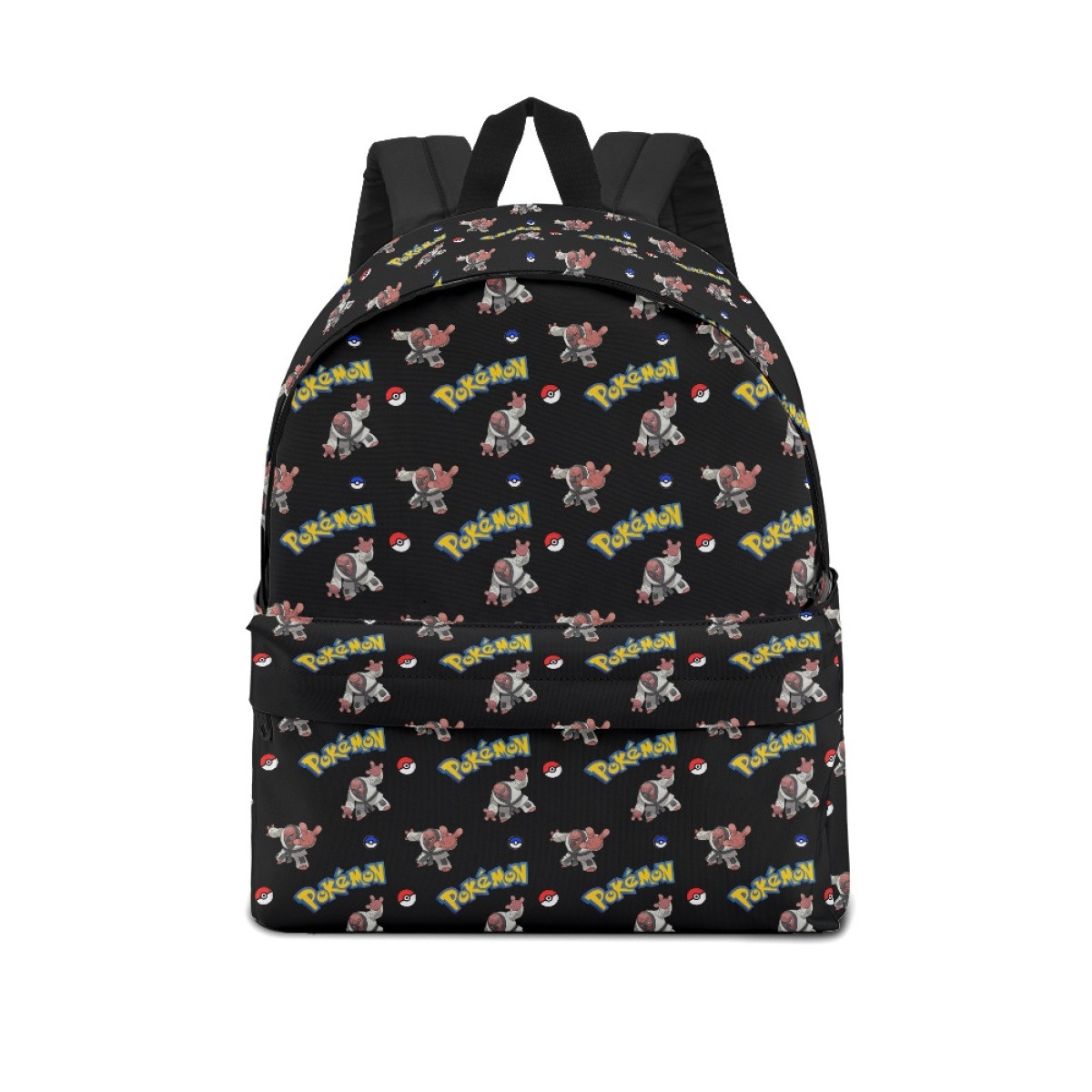 Pokemon Throh School Backpack Multicolor Schoolbag Rucksack - Throh Character Series Art