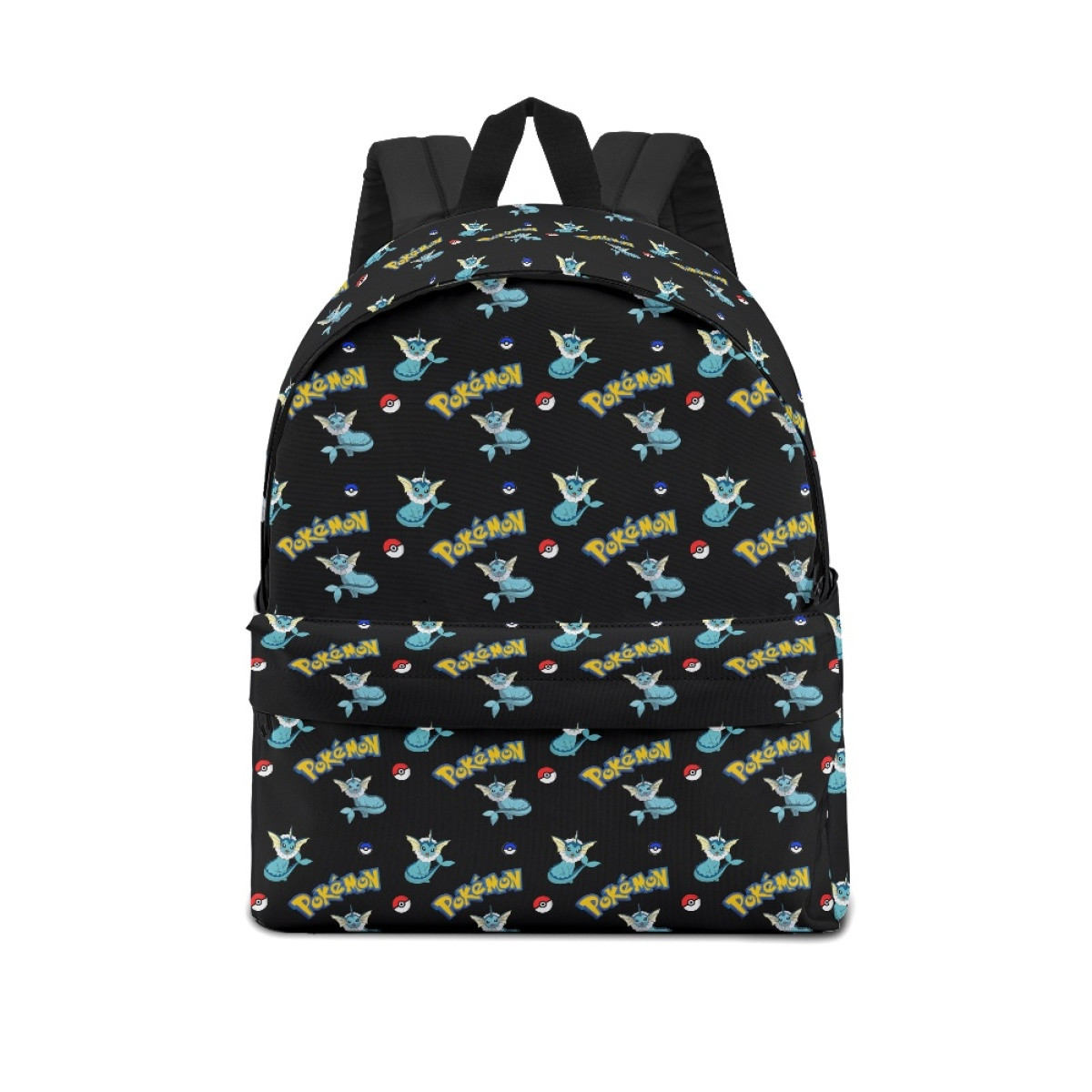 Pokemon Vaporeon School Backpack Multicolor Schoolbag Rucksack - Vaporeon Character Series Art