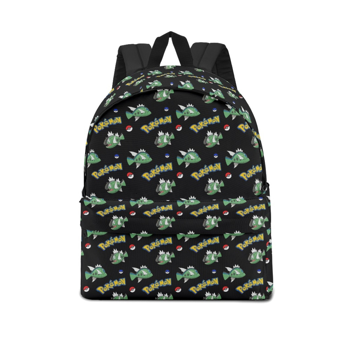 Pokemon Basculin School Backpack Multicolor Schoolbag Rucksack - White Striped Basculin Character Series Art