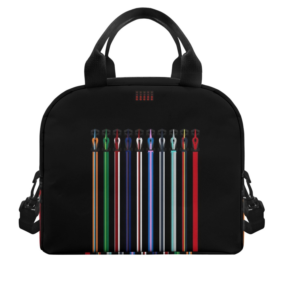 F1 Formula One Lunch Box - F1 Formula One 2022 Minimalistic Grid On Black Background