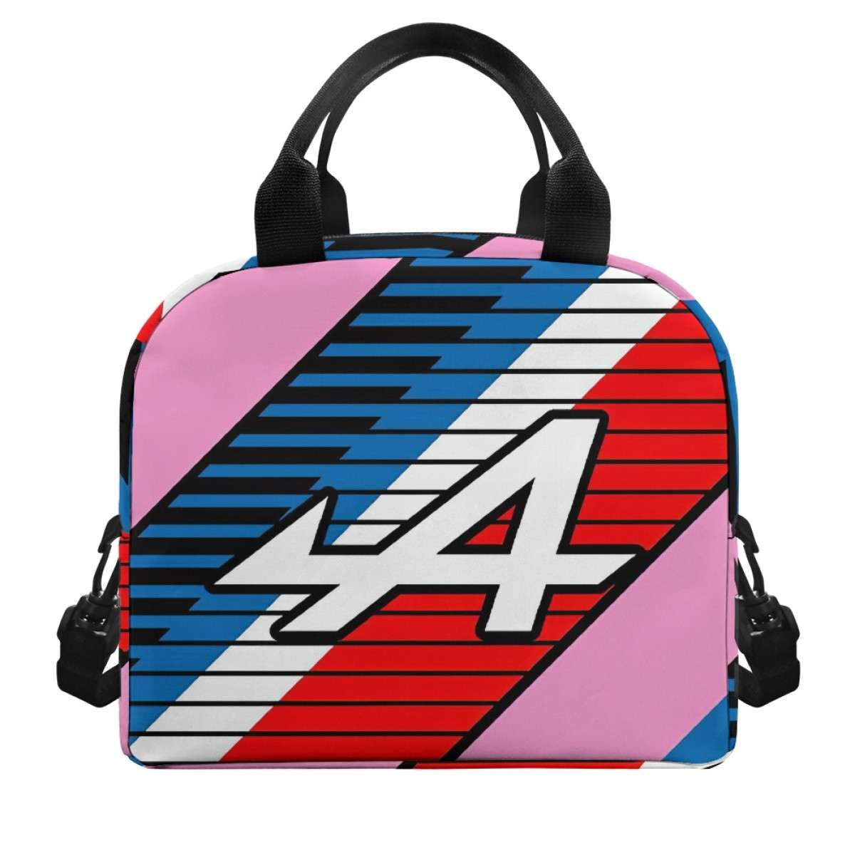 F1 Formula One Alpine Lunch Box - Alpine Logo On Red Blue Background