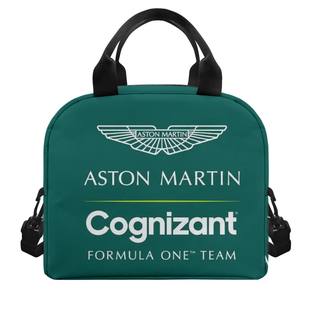 F1 Formula One Aston Martin Lunch Box - Aston Martin Formula One Team Green Background