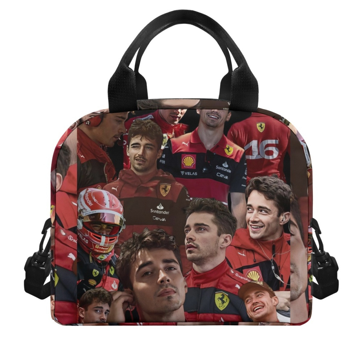 F1 Formula One Charles Leclerc Lunch Box - Charles Leclerc Collage Poster