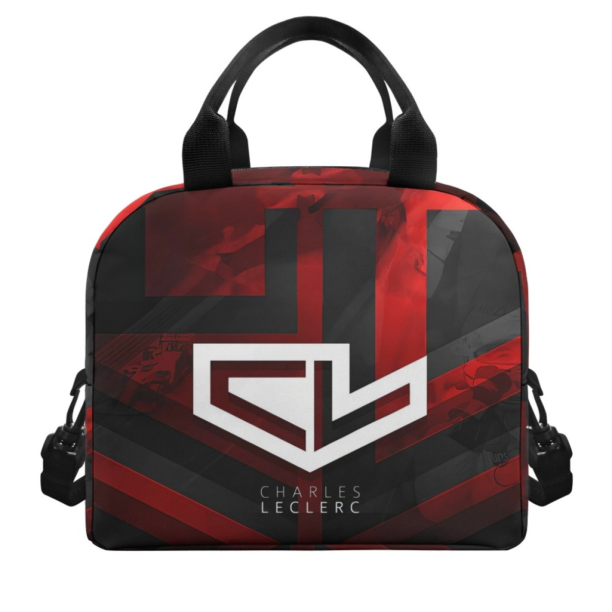 F1 Formula One Charles Leclerc Lunch Box - Charles Leclerc Logo On Graphic Art
