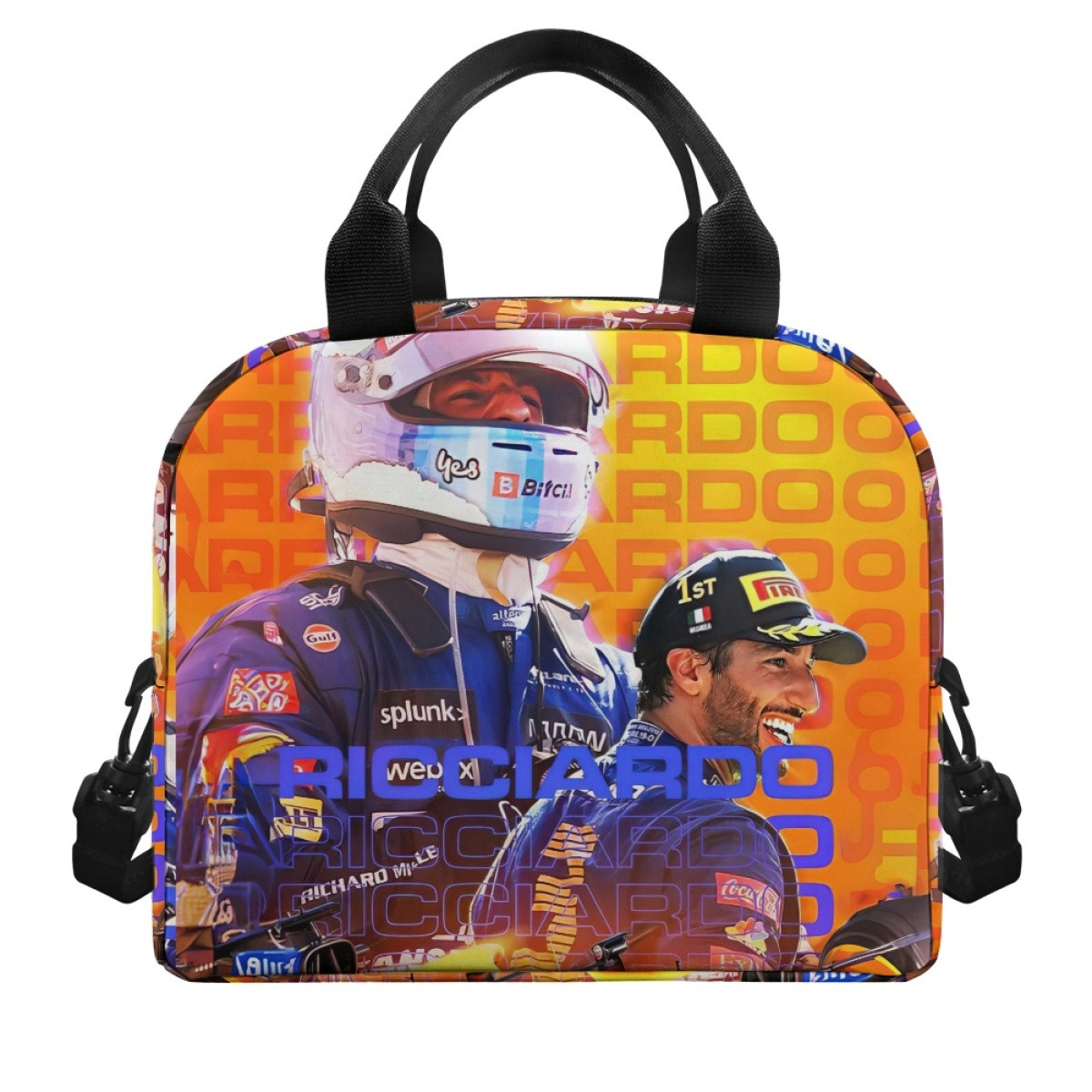 F1 Formula One Daniel Ricciardo Lunch Box - Daniel Ricciardo Poster Art