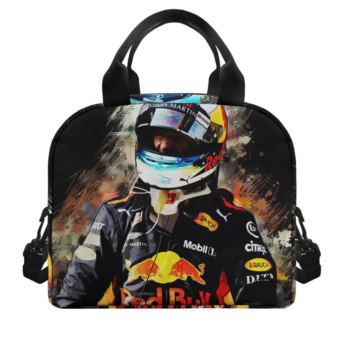 F1 Formula One Daniel Ricciardo Lunch Box - Daniel Ricciardo Standing Illustration Art