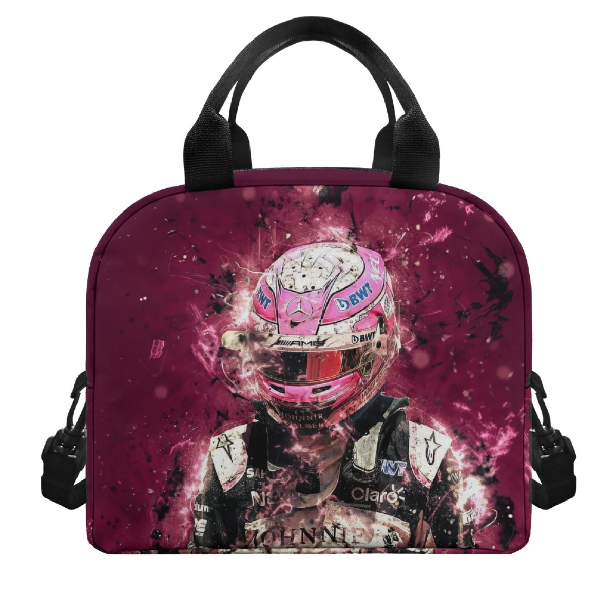 F1 Formula One Esteban Ocon Lunch Box - Esteban Ocon Wearing Racing Suit On Graphic Art