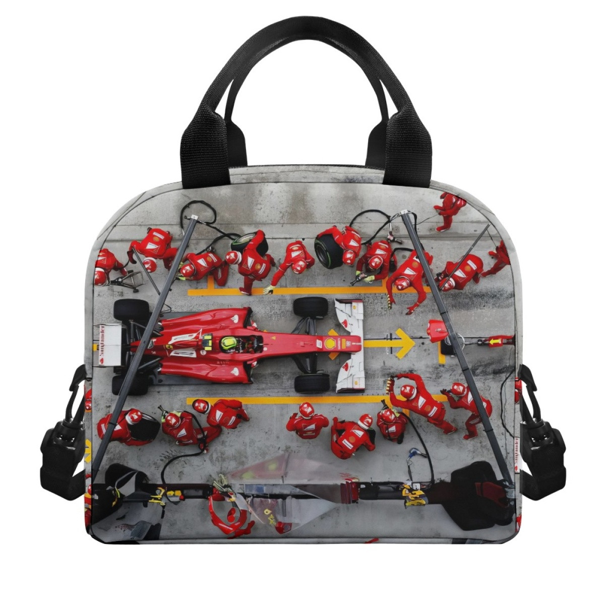 F1 Formula One Ferrari Lunch Box - Ferrari Formula 1 Pit Crew Poster