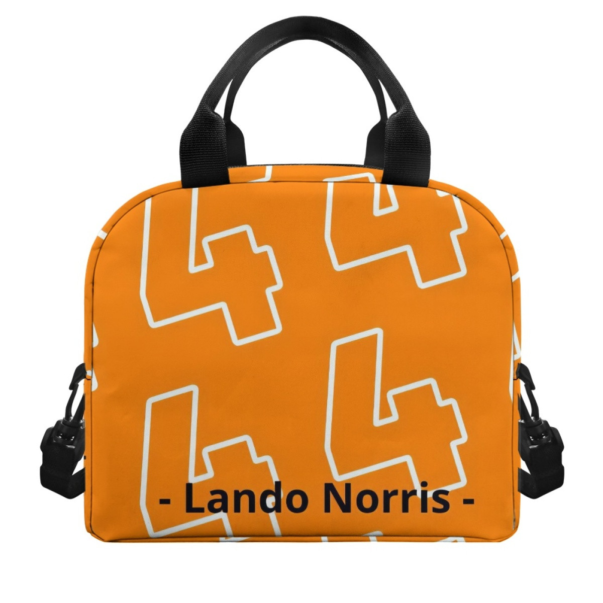 F1 Formula One Lando Norris Lunch Box - Lando Norris 4 Pattern Art On Orange Background