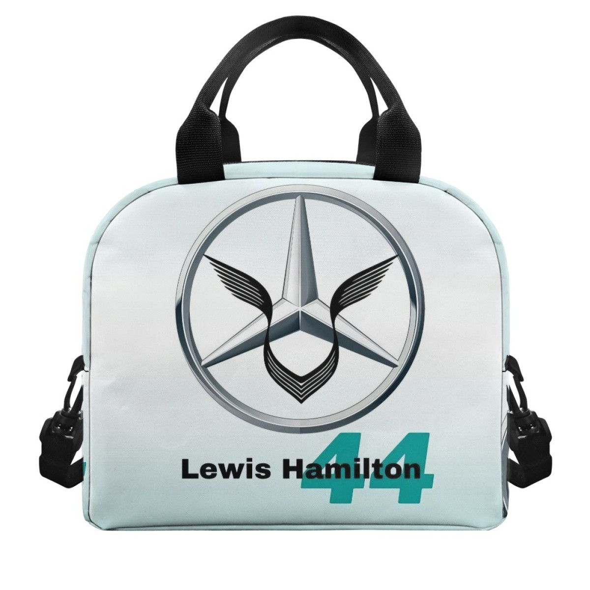 F1 Formula One Lewis Hamilton Lunch Box - Lewis Hamilton 44 Logo Poster