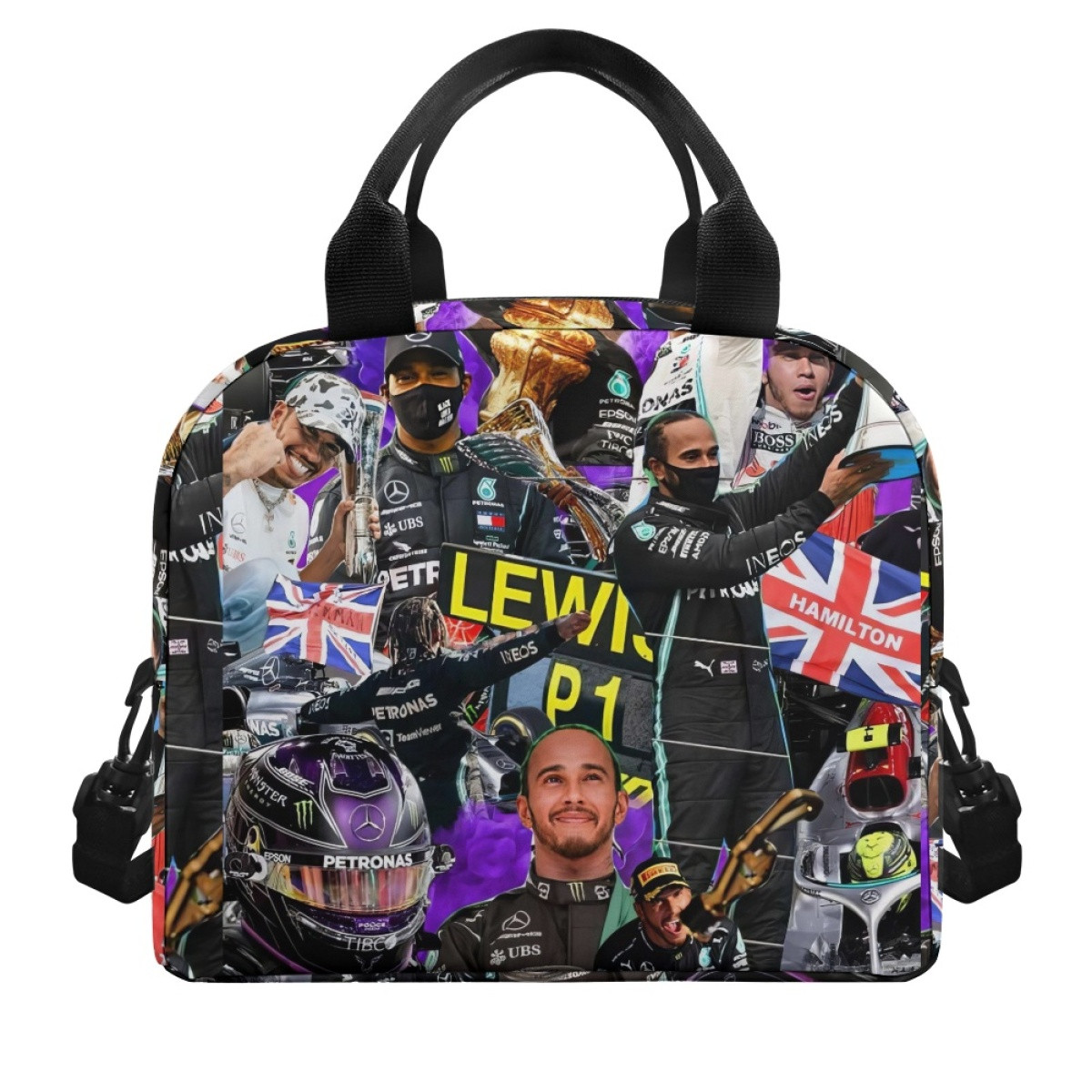 F1 Formula One Lewis Hamilton Lunch Box - Lewis Hamilton Collage