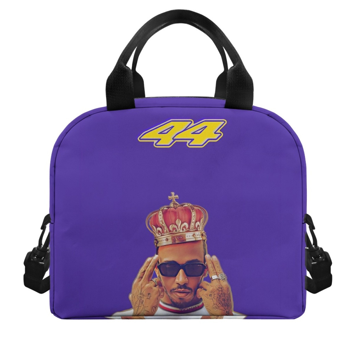 F1 Formula One Lewis Hamilton Lunch Box - Lewis Hamilton Double Head Tap Portrait