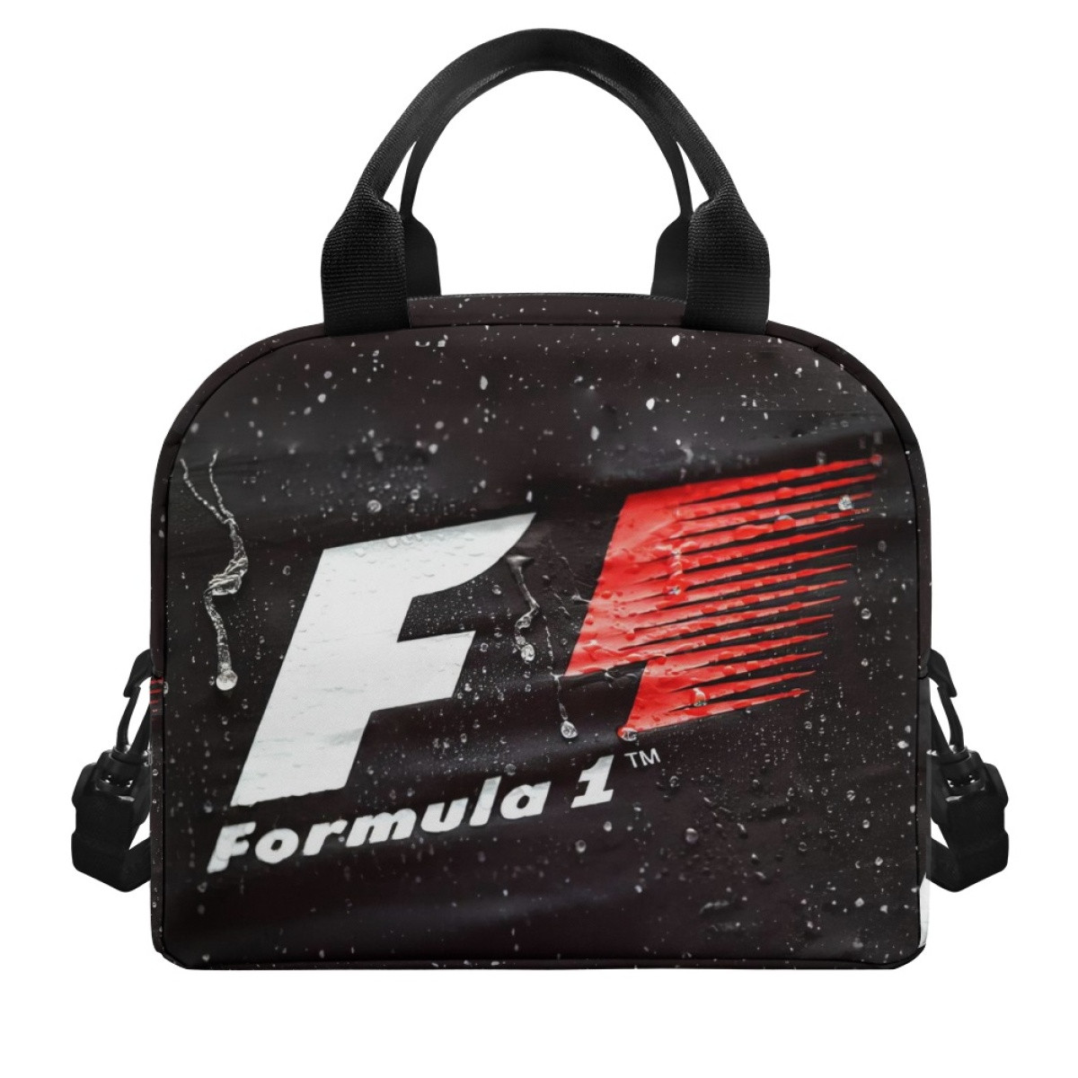 F1 Formula One Lunch Box - F1 Formula One Logo On Wet Dark Background