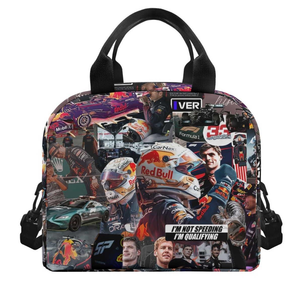 F1 Formula One Max Verstappen Lunch Box - Max Verstappen Collage
