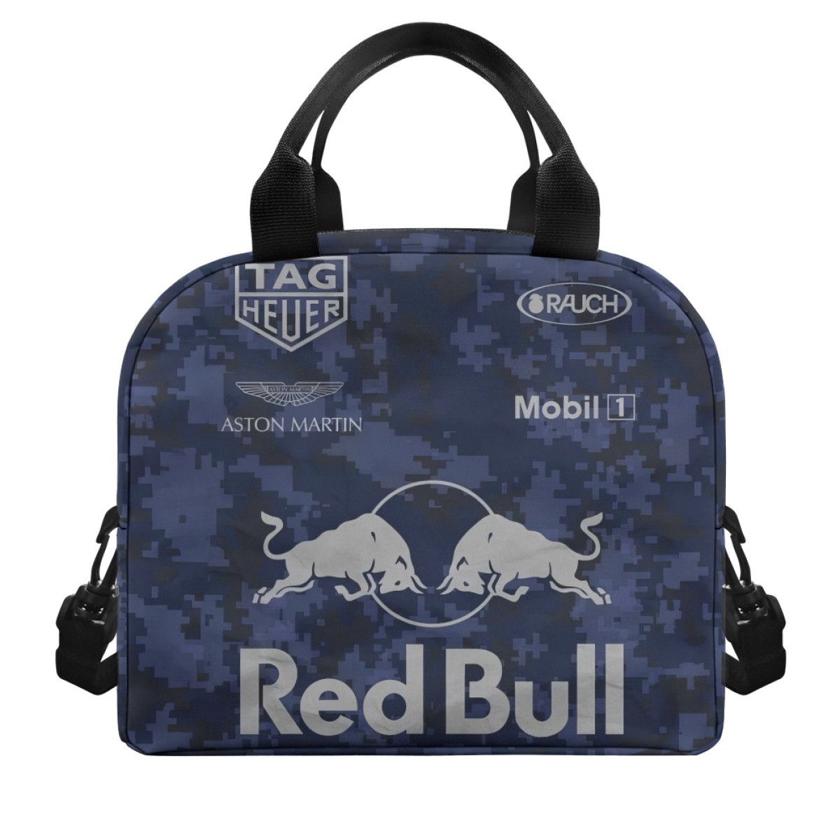 F1 Formula One Max Verstappen Lunch Box - Max Verstappen Red Bull On Blue Background