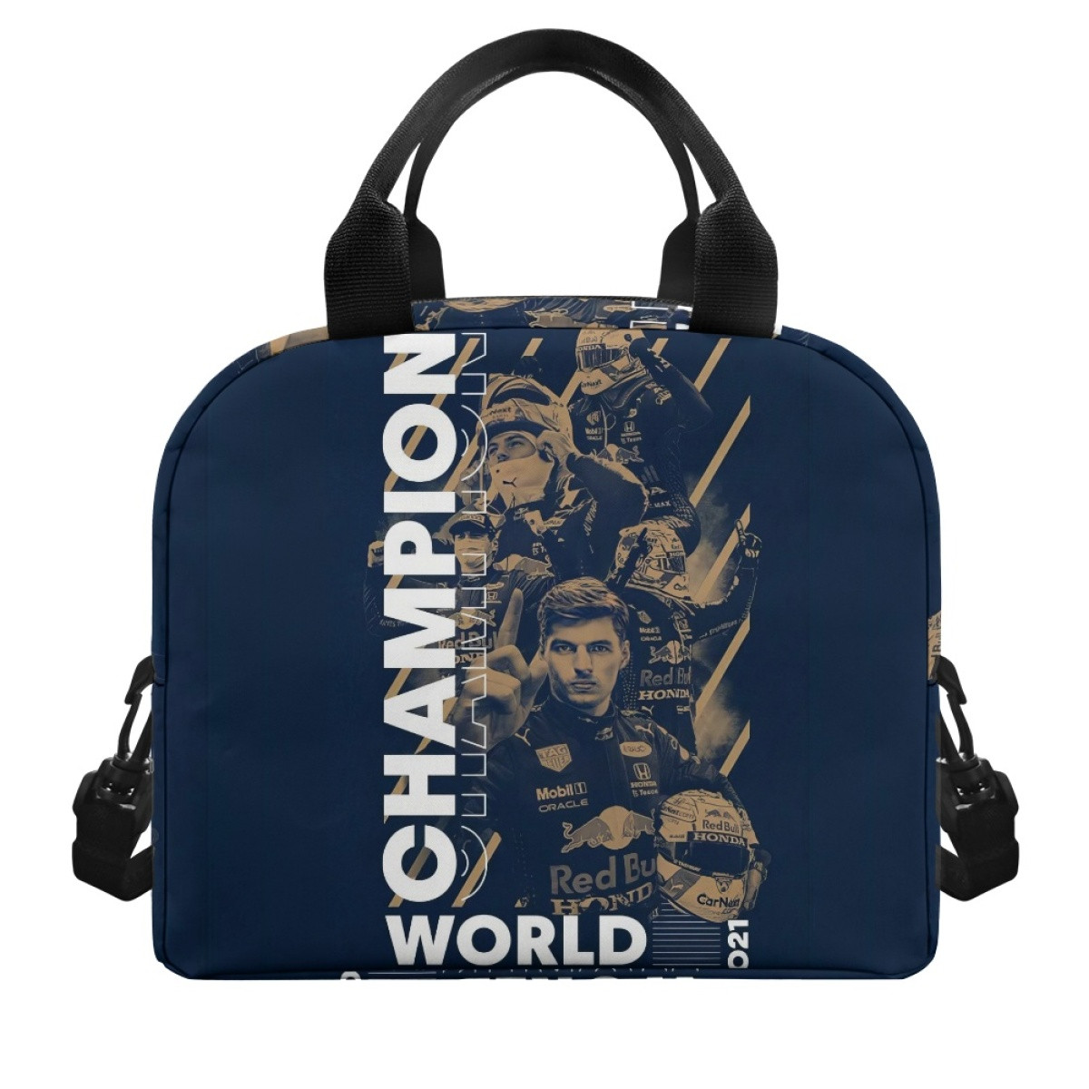 F1 Formula One Max Verstappen Lunch Box - Max Verstappen World Champion 2021 Poster