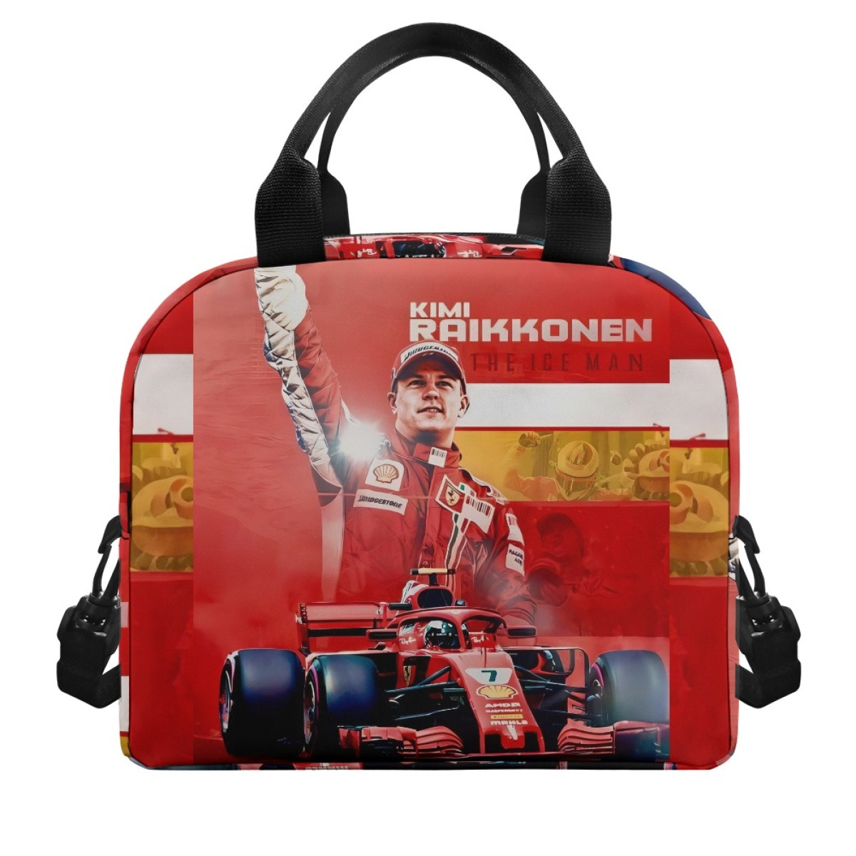 F1 Formula One Kimi Raikkonen Lunch Box - Kimi Raikkonen The Ice Man Poster