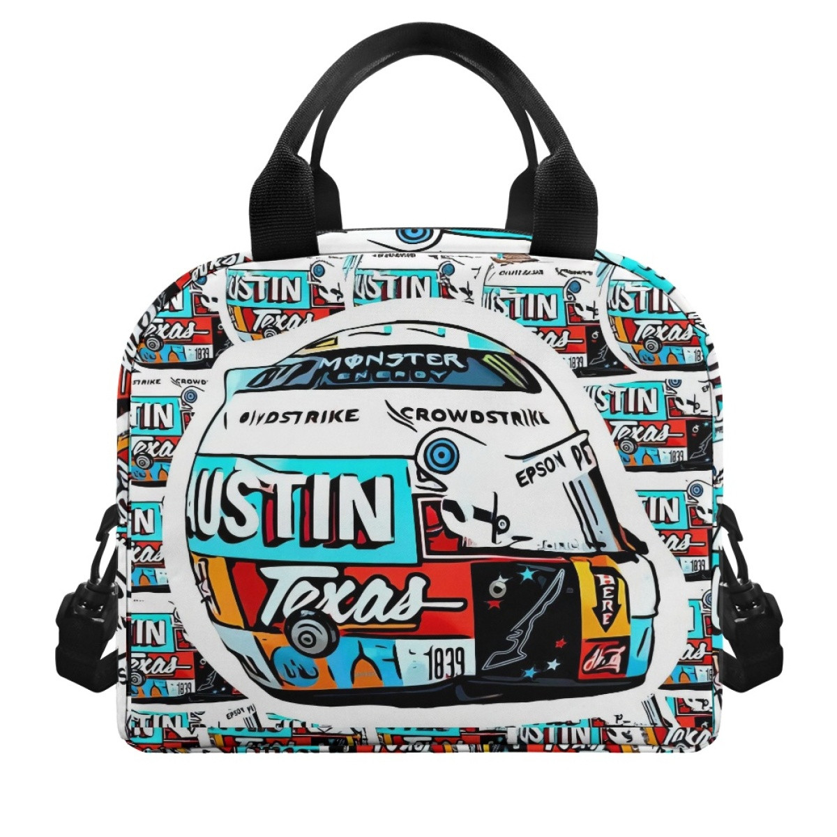 F1 Formula One Valtteri Bottas Lunch Box - Valtteri Bottas 2021 COTA Helmet Vinyl Sticker