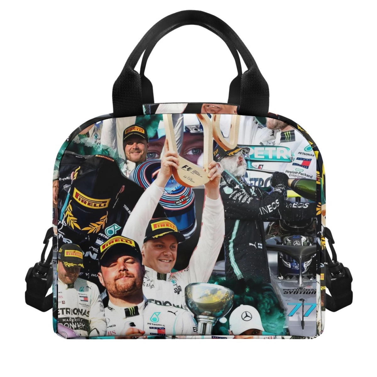 F1 Formula One Valtteri Bottas Lunch Box - Valtteri Bottas Celebration Collage