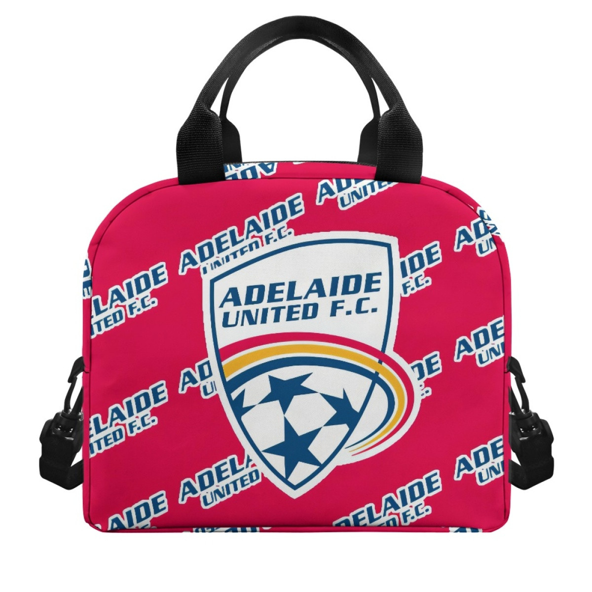 Adelaide United FC Insulated Lunch Bag Box - Adelaide United Football Club Medley Monogram Wordmark
