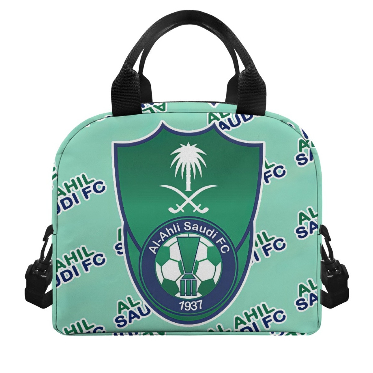 Al Ahil Saudi FC Football Club Insulated Lunch Bag Box - Ahil Football Club Medley Monogram Wordmark