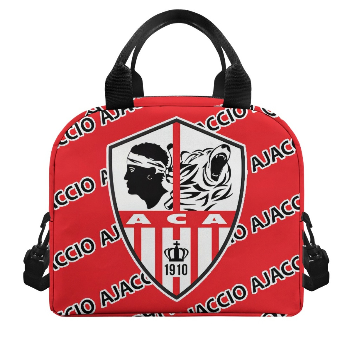 AC Ajaccio Football Club Insulated Lunch Bag Box - Ajaccio Football Club Medley Monogram Wordmark