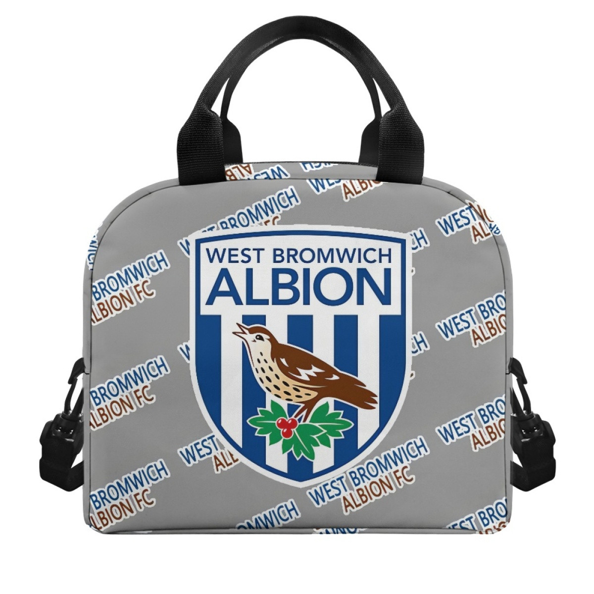 West Bromwich Albion FC Insulated Lunch Bag Box - Albion Football Club Medley Monogram Wordmark