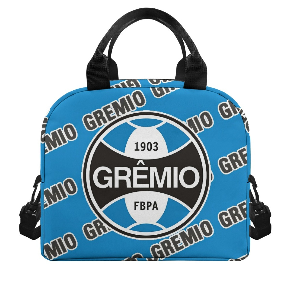 Gremio Foot Ball Porto Alegrense Insulated Lunch Bag Box - Gremio Foot Ball Porto Alegrense Football Club Medley Monogram Wordmark