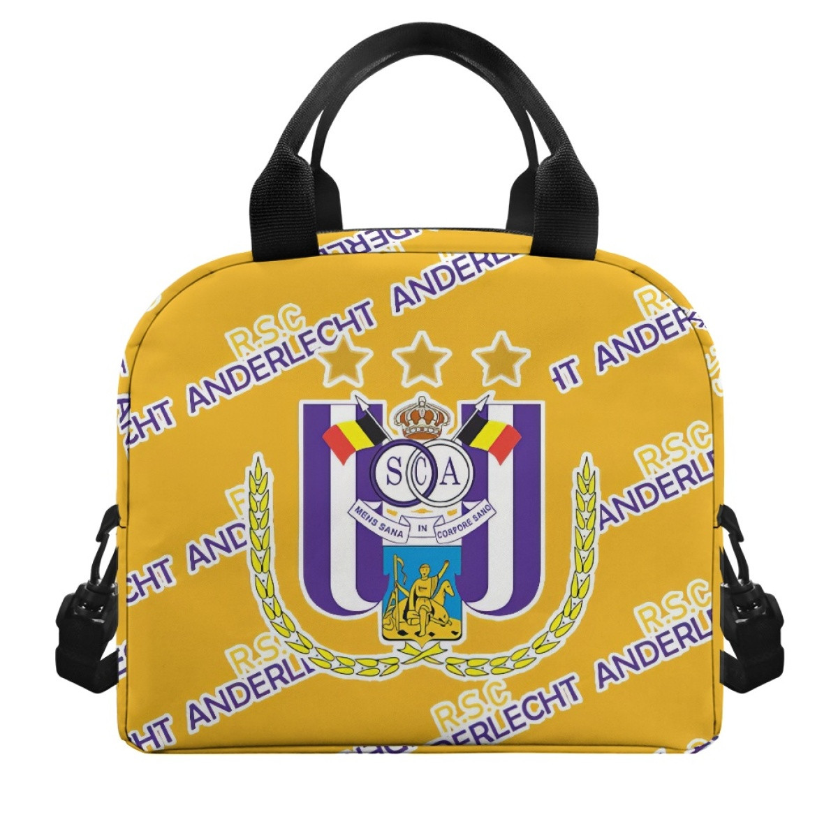 RSC Anderlecht Football Club Insulated Lunch Bag Box - Anderlecht Football Club Medley Monogram Wordmark