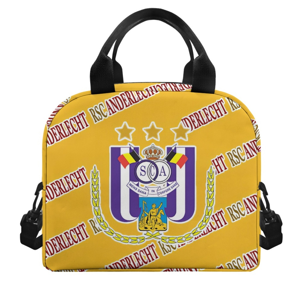RSC Anderlecht Challenger Pro League Insulated Lunch Bag Box - Anderlecht Football Club Medley Monogram Wordmark