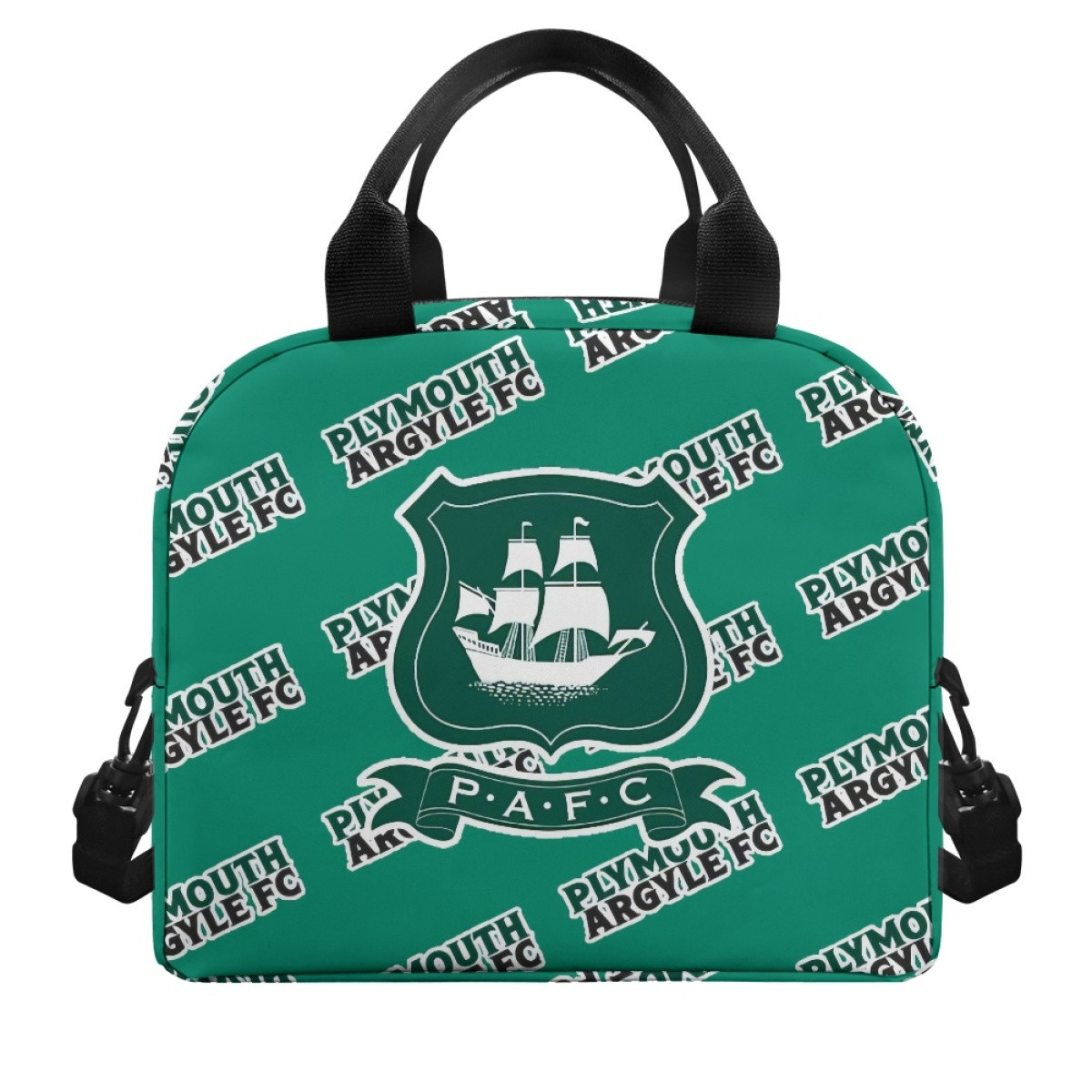Plymouth Argyle FC Insulated Lunch Bag Box - Argyle Football Club Medley Monogram Wordmark