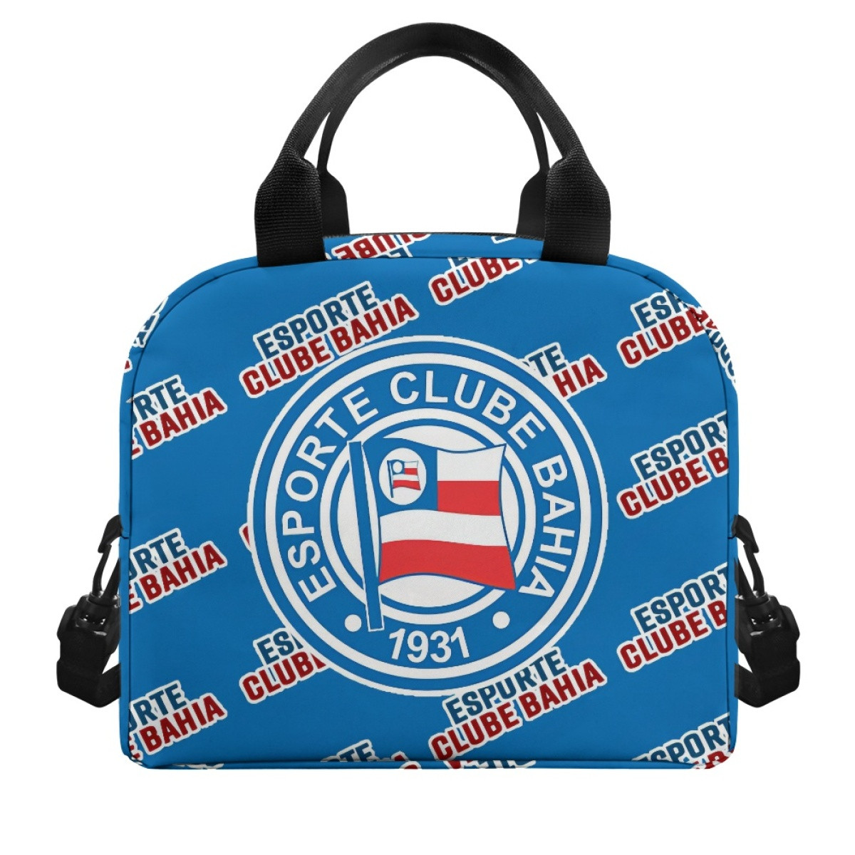 Esporte Clube Bahia Insulated Lunch Bag Box - Esporte Clube Bahia Football Club Medley Monogram Wordmark