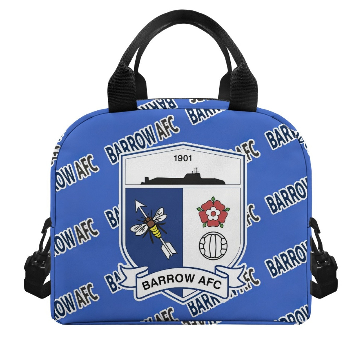 Barrow AFC Insulated Lunch Bag Box - Barrow Football Club Medley Monogram Wordmark