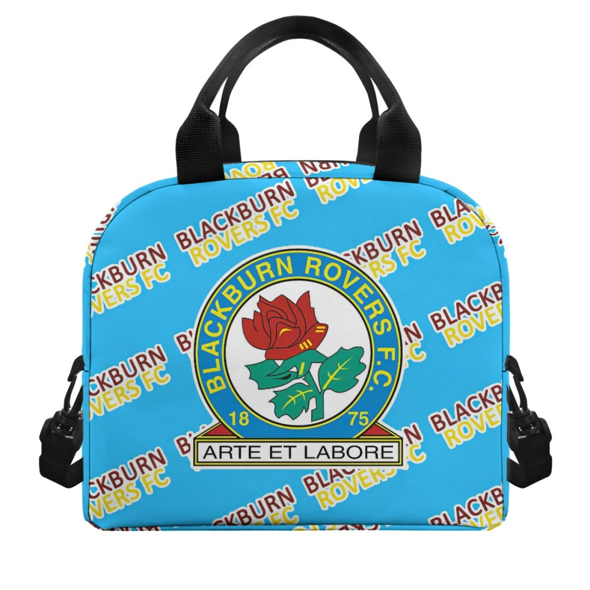 Blackburn Rovers FC Insulated Lunch Bag Box - Blackburn Football Club Medley Monogram Wordmark