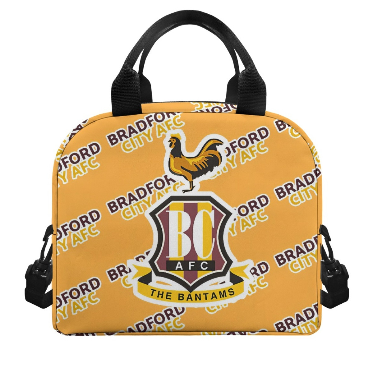Bradford City AFC Insulated Lunch Bag Box - Bradford Football Club Medley Monogram Wordmark