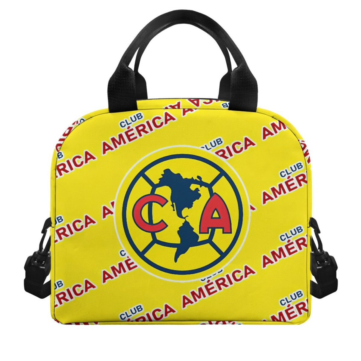 Club America Insulated Lunch Bag Box - Club America Football Club Medley Monogram Wordmark