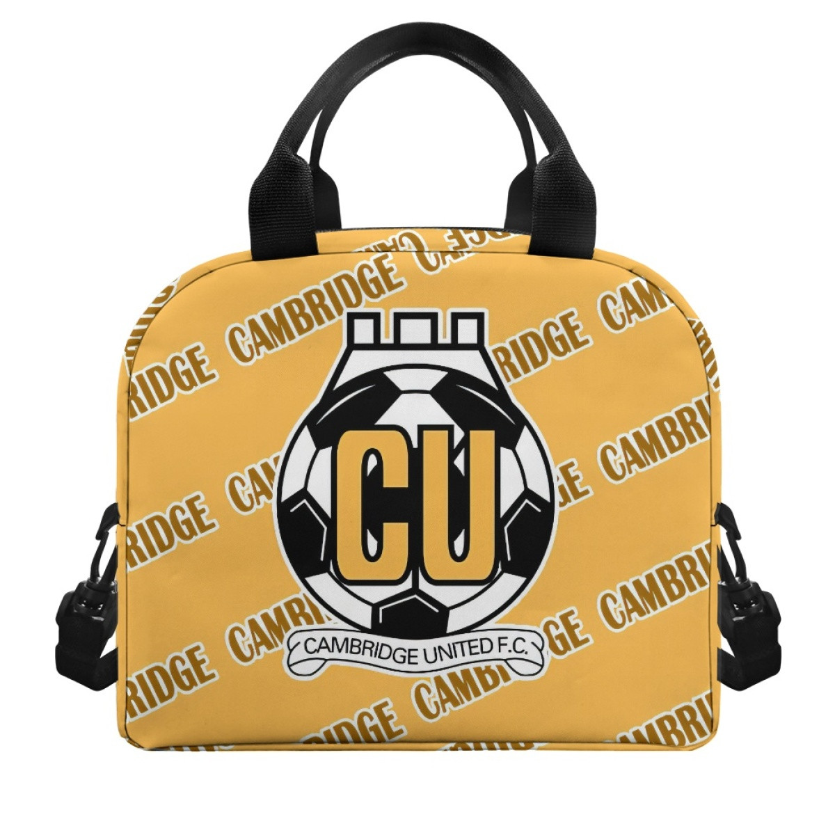 Cambridge United FC Insulated Lunch Bag Box - Cambridge Football Club Medley Monogram Wordmark