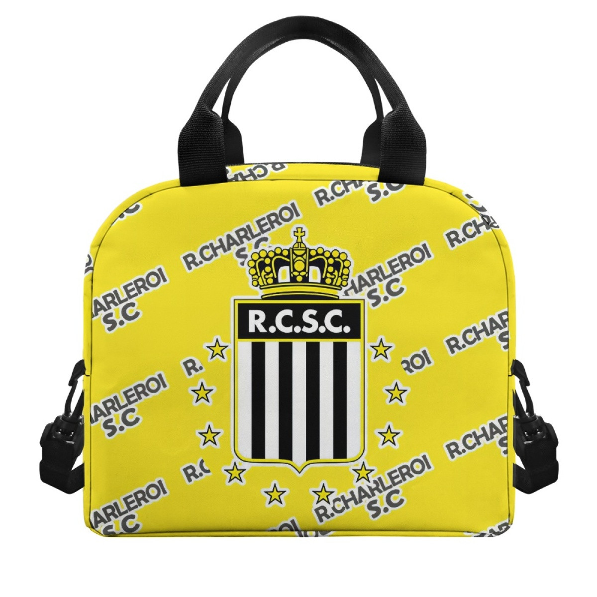 R Charleroi SC Football Club Insulated Lunch Bag Box - Charleroi Football Club Medley Monogram Wordmark