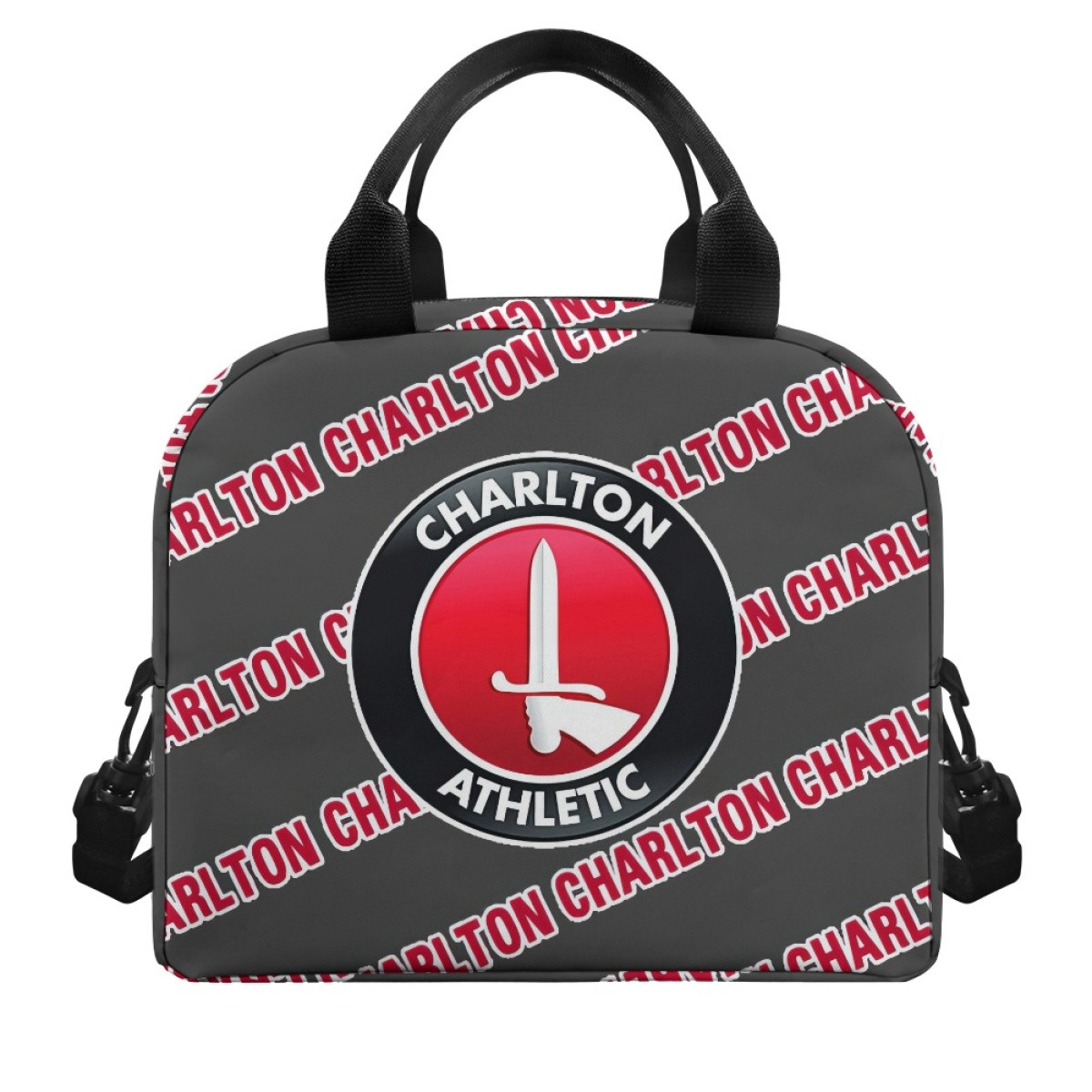Charlton Athletic FC Insulated Lunch Bag Box - Charlton Football Club Medley Monogram Wordmark