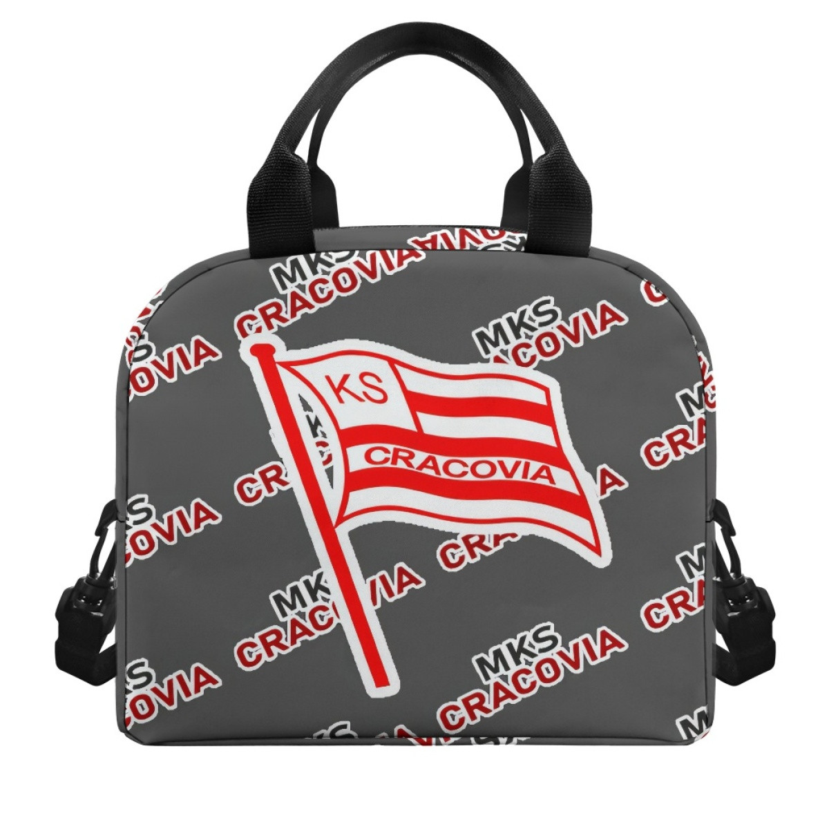 MKS Cracovia Insulated Lunch Bag Box - Cracovia Football Club Medley Monogram Wordmark