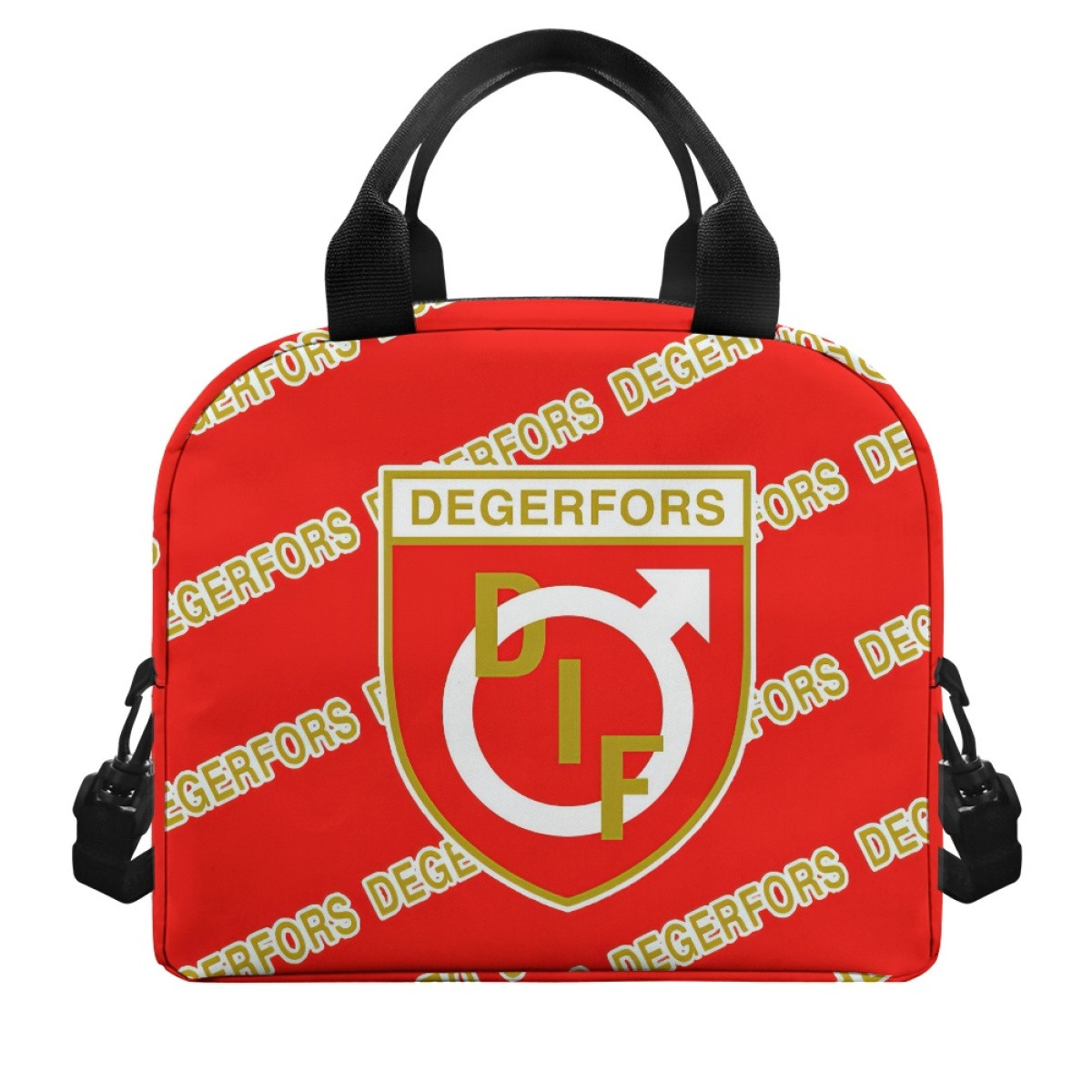 Degerfors IF Insulated Lunch Bag Box - Degerfors Football Club Medley Monogram Wordmark