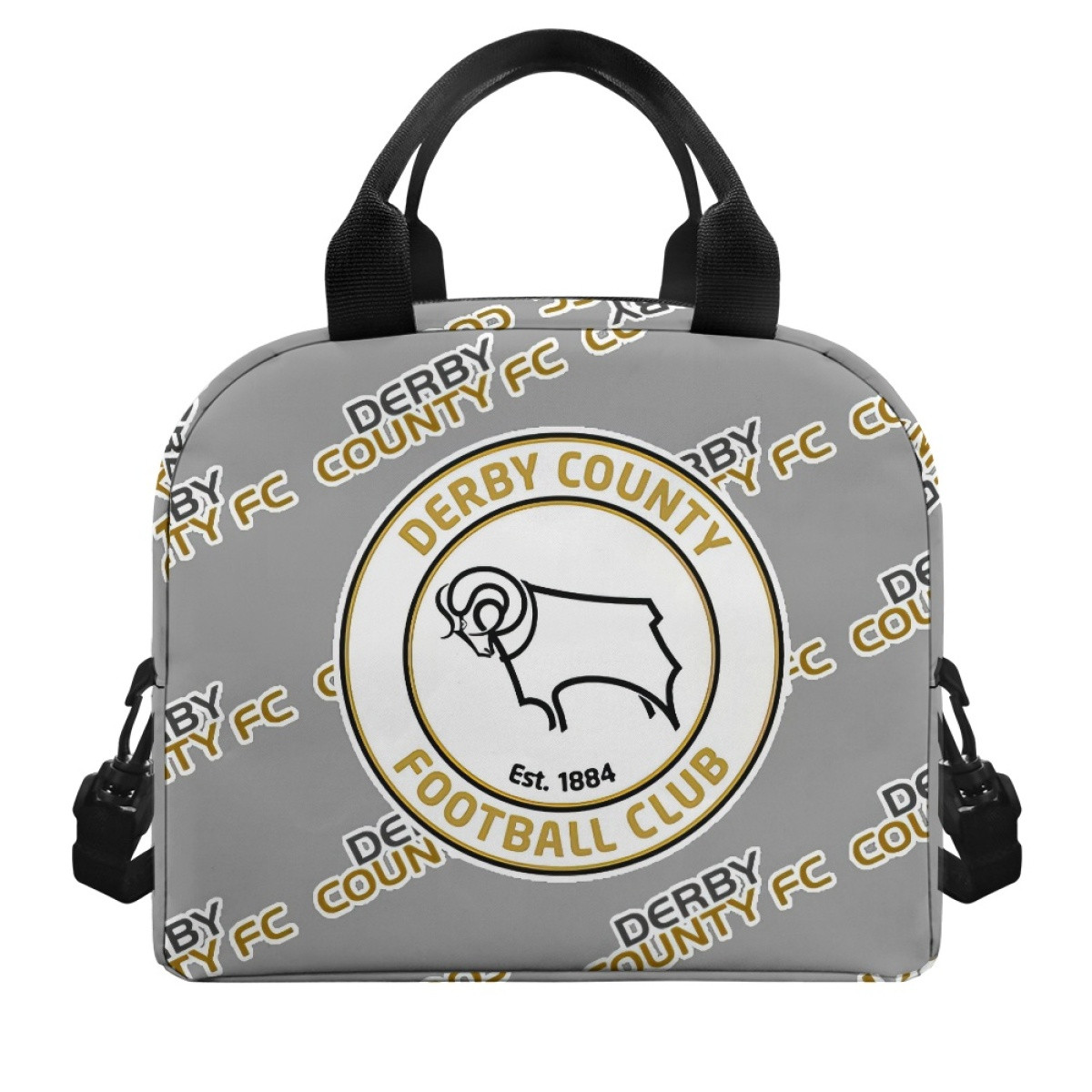 Derby County FC Insulated Lunch Bag Box - Derby Football Club Medley Monogram Wordmark