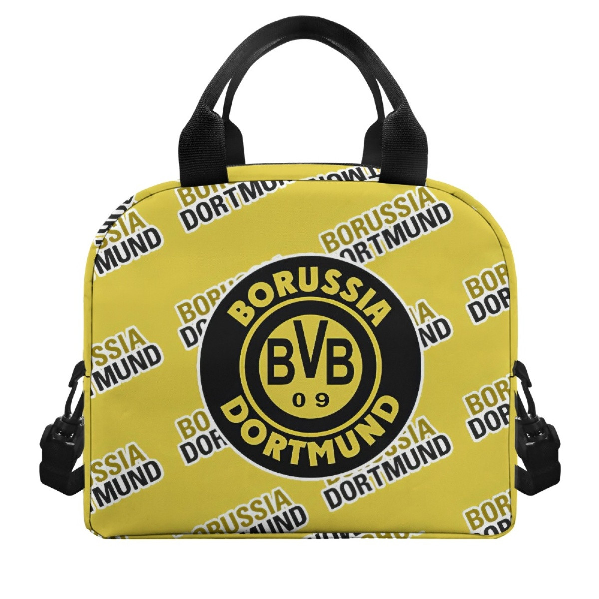 Borussia Dortmund Football Club Insulated Lunch Bag Box - Dortmund Football Club Medley Monogram Wordmark