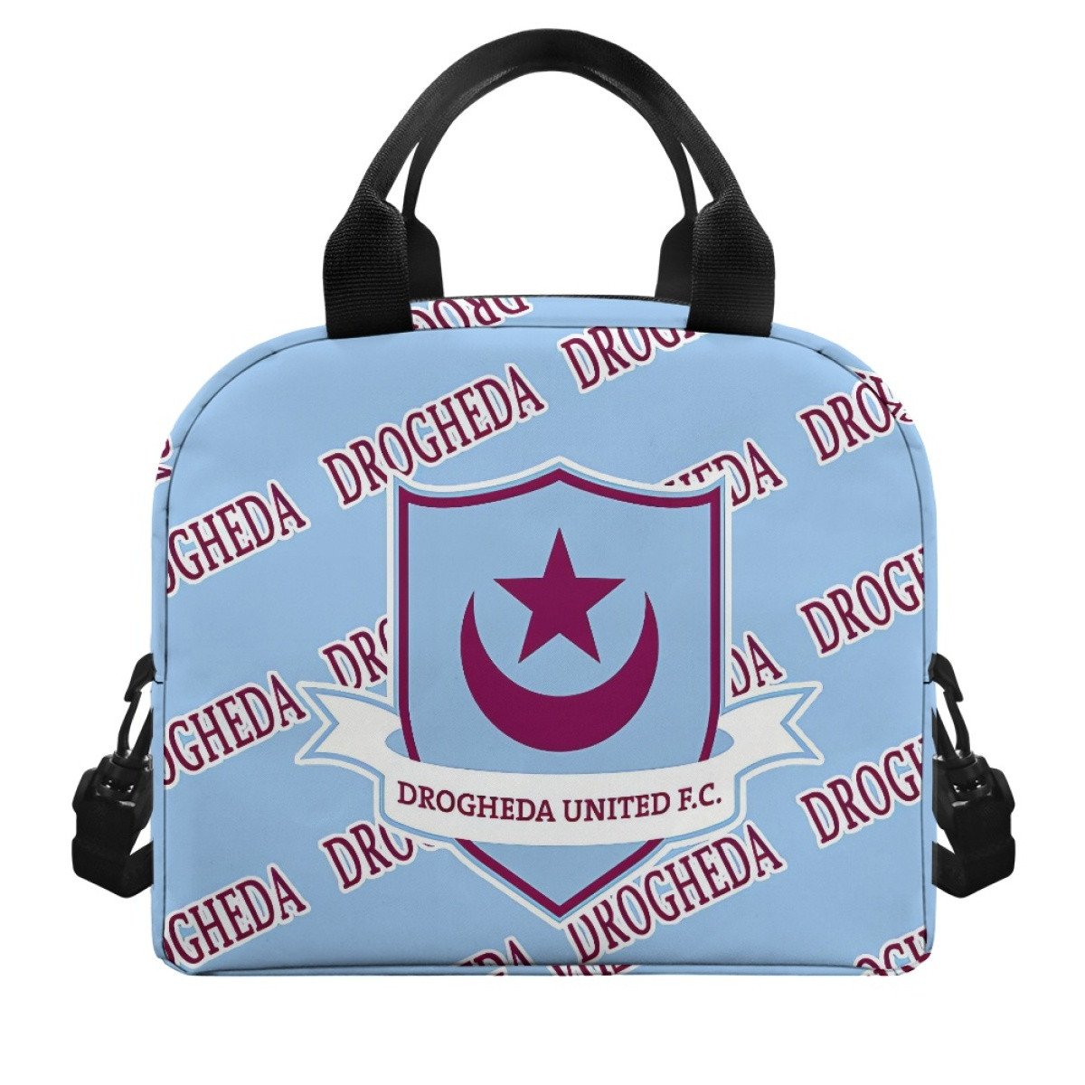Drogheda United FC Insulated Lunch Bag Box - Drogheda Football Club Medley Monogram Wordmark