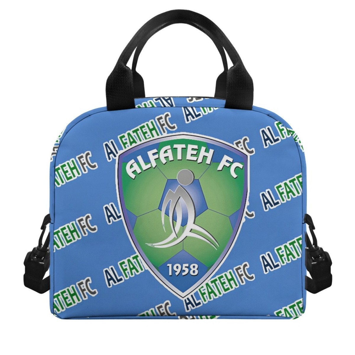 AL Fateh FC Football Club Insulated Lunch Bag Box - Fateh Football Club Medley Monogram Wordmark