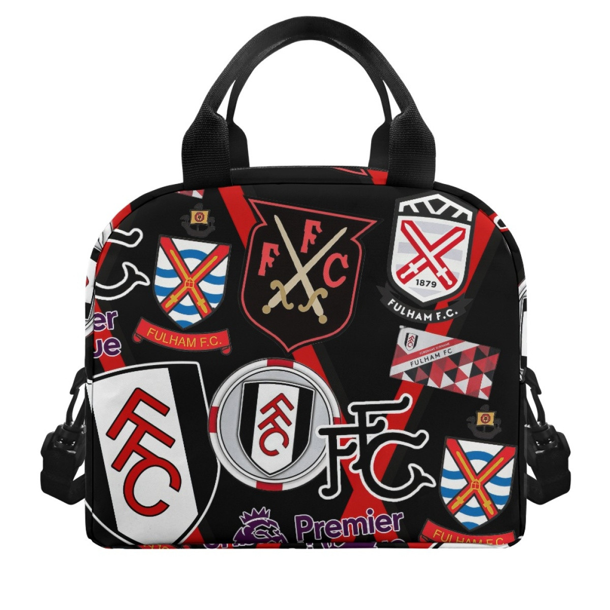 Fulham F.C Lunch Box - Fulham F.C Mania Collage Logo