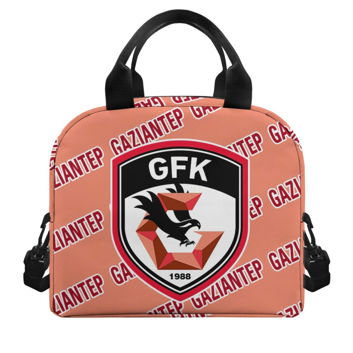 Gaziantep FK Insulated Lunch Bag Box - Gaziantep Football Club Medley Monogram Wordmark