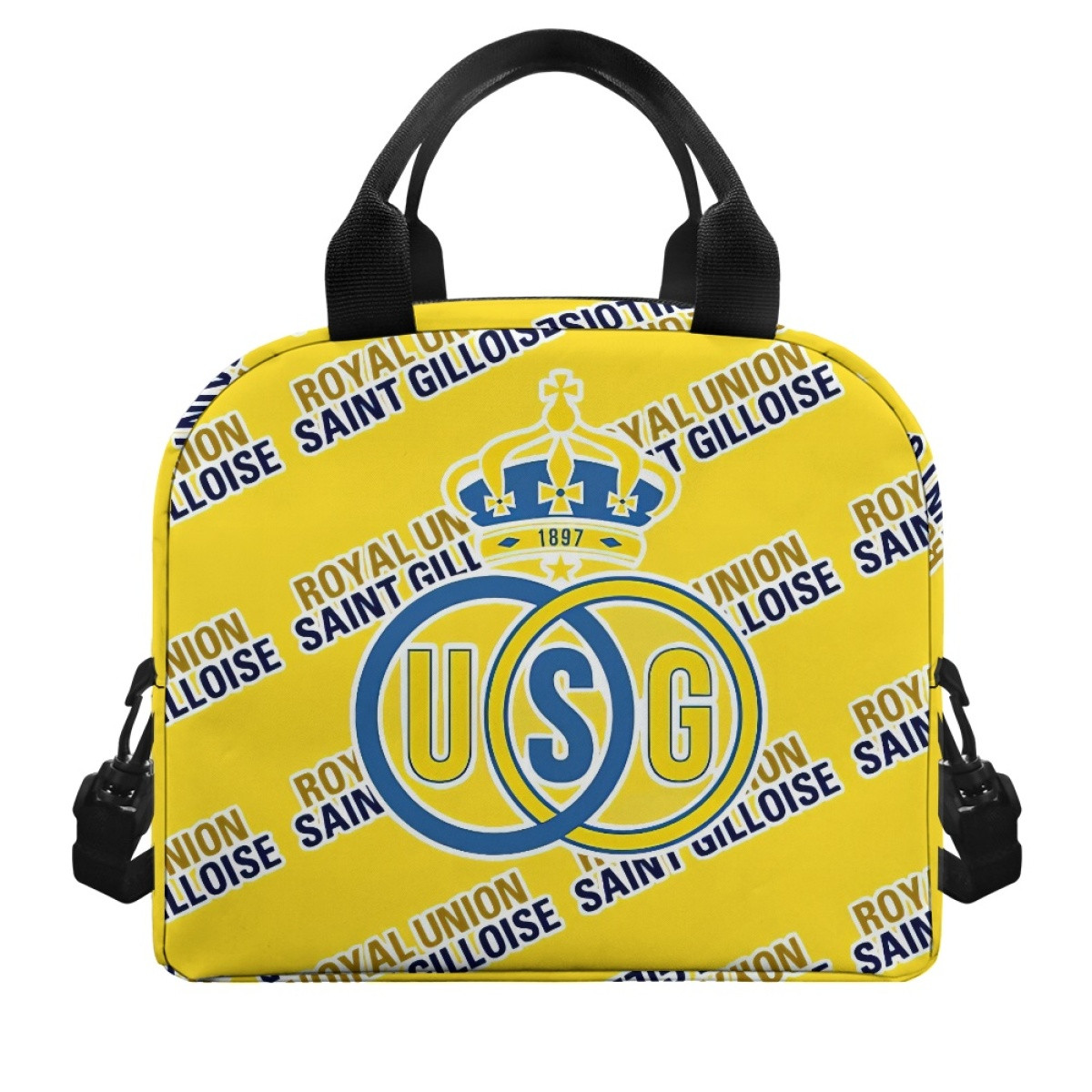 Royal Union Saint Gilloise FC Football Club Insulated Lunch Bag Box - Gilloise Football Club Medley Monogram Wordmark