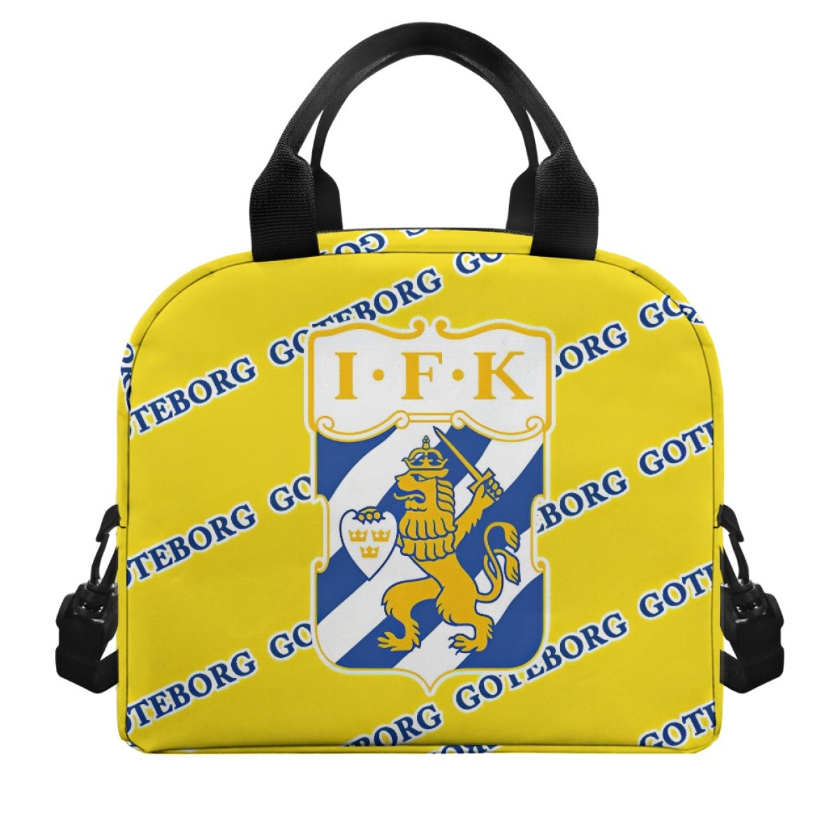 IFK Goteborg Insulated Lunch Bag Box - Goteborg Football Club Medley Monogram Wordmark
