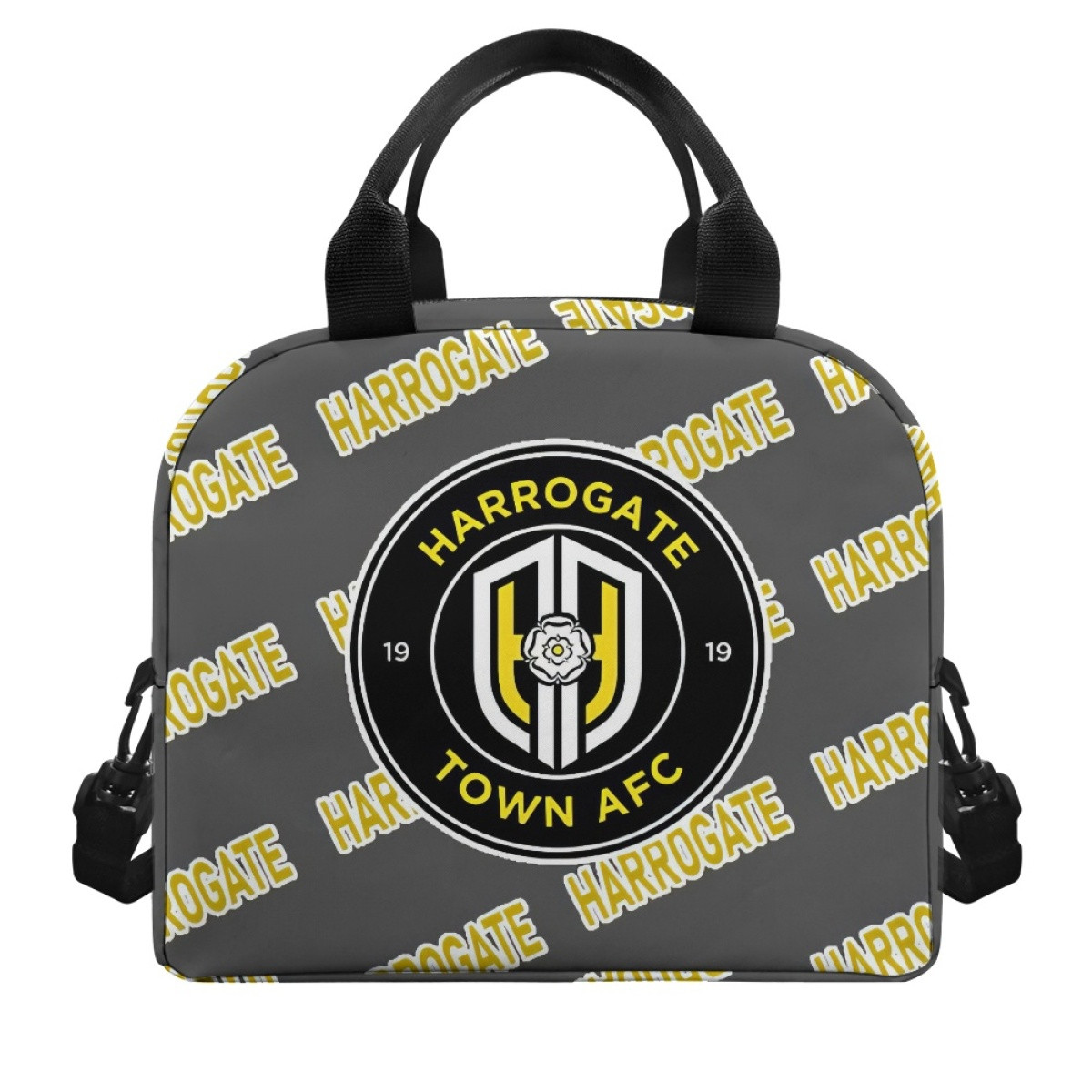 Harrogate Town AFC Insulated Lunch Bag Box - Harrogate Football Club Medley Monogram Wordmark